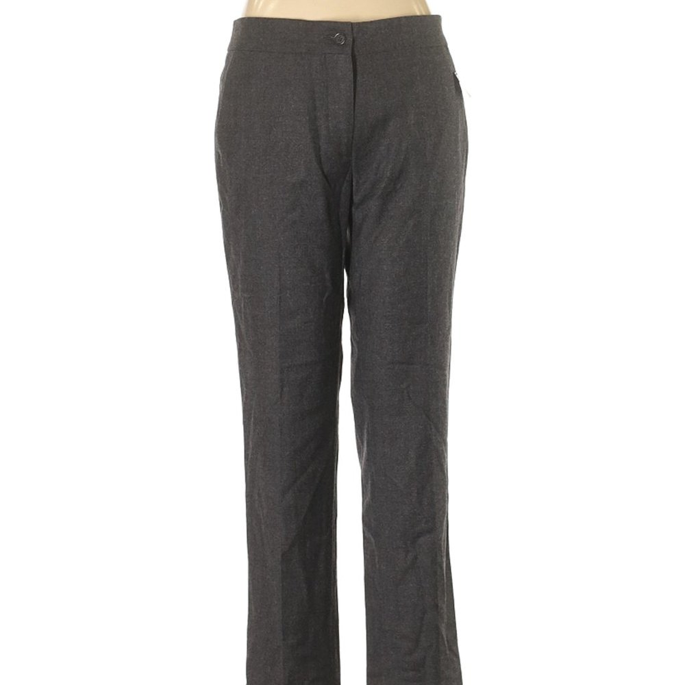 NWT ETRO Gray All-Season Wool Blend Career Dress Pants Size 42 (US 6)